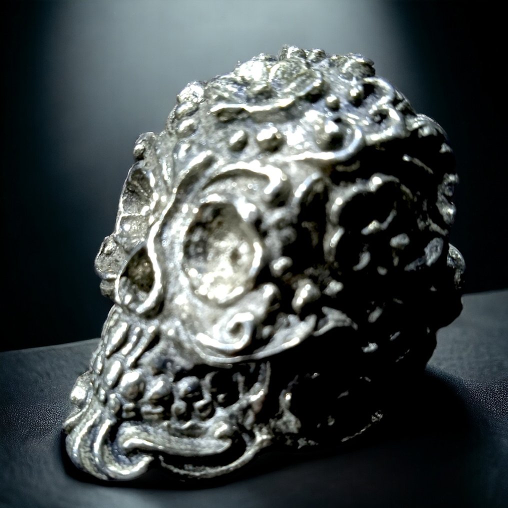 handmade silver ring Allestimento tassidermico a corpo intero - handmade silver ring - 33 mm - 22.5 mm - 28 mm #2.1
