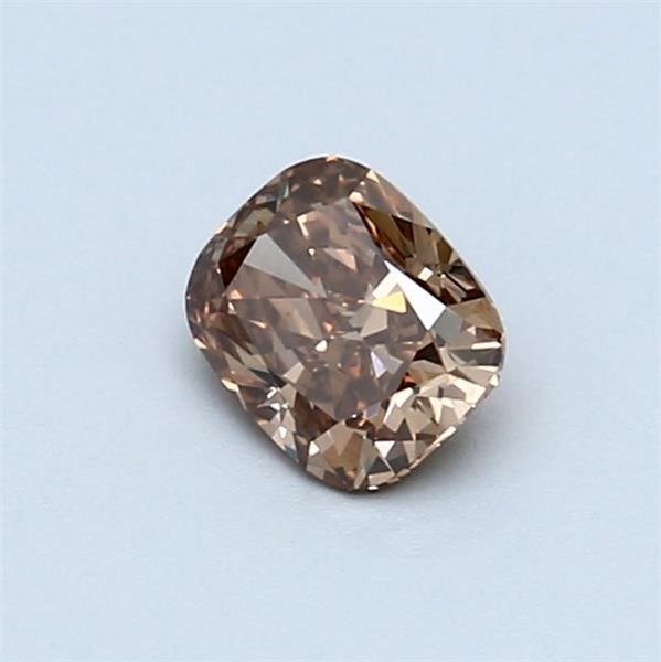 1 pcs Diamant - 0.51 ct - Coussin - Orange marron fantaisie - VS1 #3.1