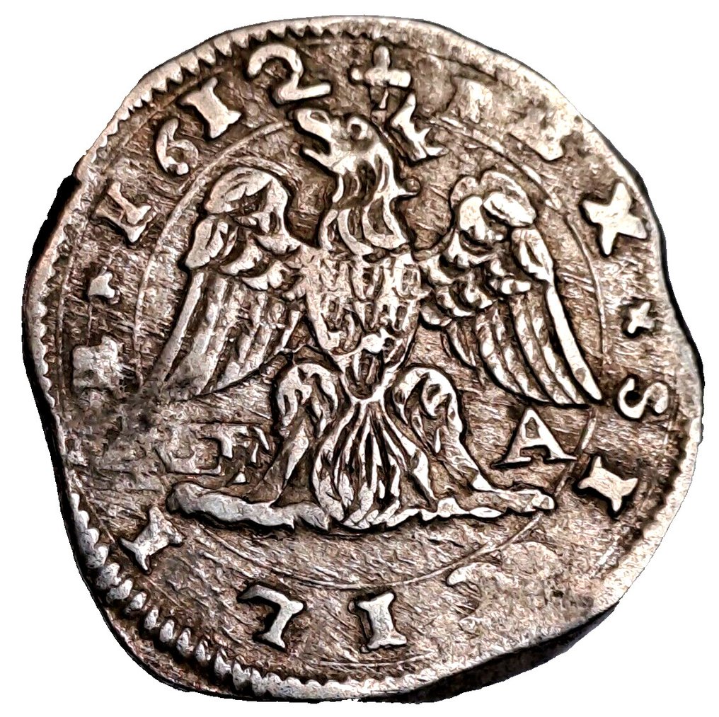 Italia, Reino de Sicilia. Felipe III de España (1598-1621). 4 Tarì 1612 #1.1