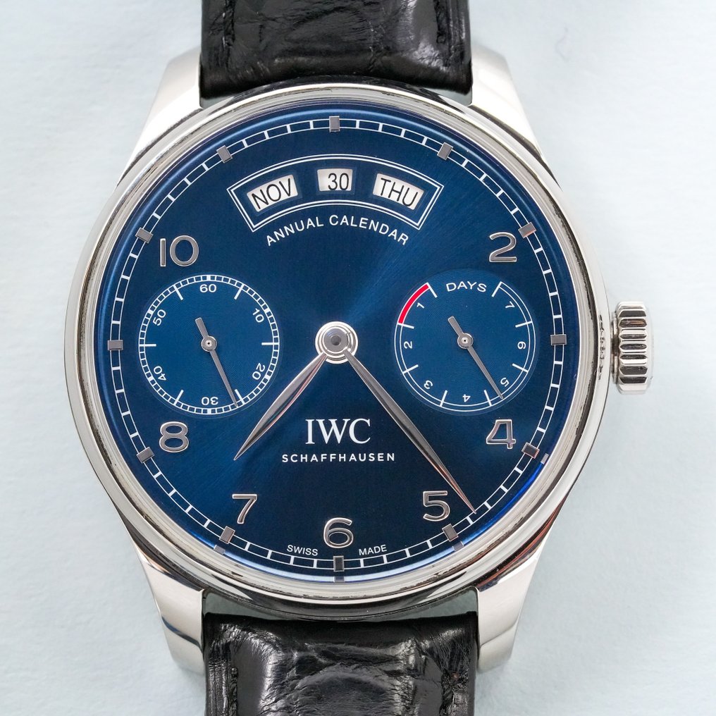 IWC - Portuguese Annual Calendar Blue Dial - IW503502 - Miehet - 2011-nykypäivä #1.1