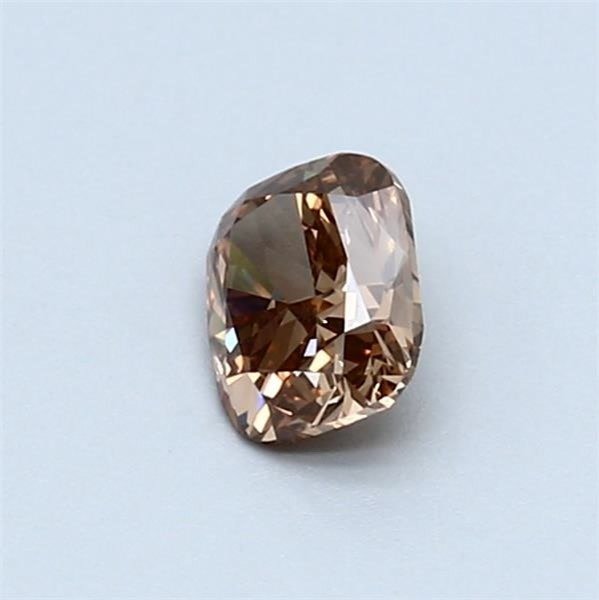 1 pcs Diamant - 0.51 ct - Coussin - Orange marron fantaisie - VS1 #3.2