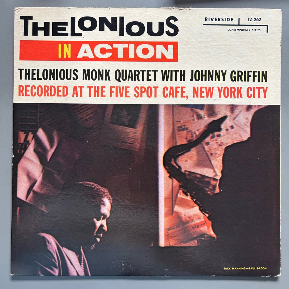 Thelonious Monk - Thelonious In Action (1st mono) - Disco de vinil único - 1.ª prensagem em mono - 1958 #1.1