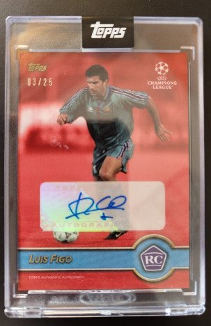 2022/23 - Topps - The Lost Rookie Cards - Luis Figo Auto /25 - 1 Card #1.1