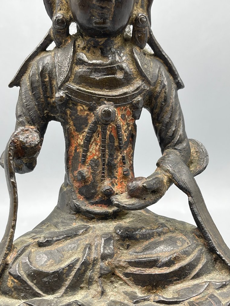 Guanyin Ming Dynasty 1368-1644 - 黄铜色 - 中国 - Ming Dynasty (1368-1644) #2.1