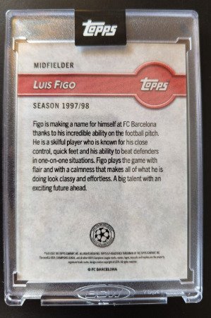 2022/23 - Topps - The Lost Rookie Cards - Luis Figo Auto /25 - 1 Card #1.2