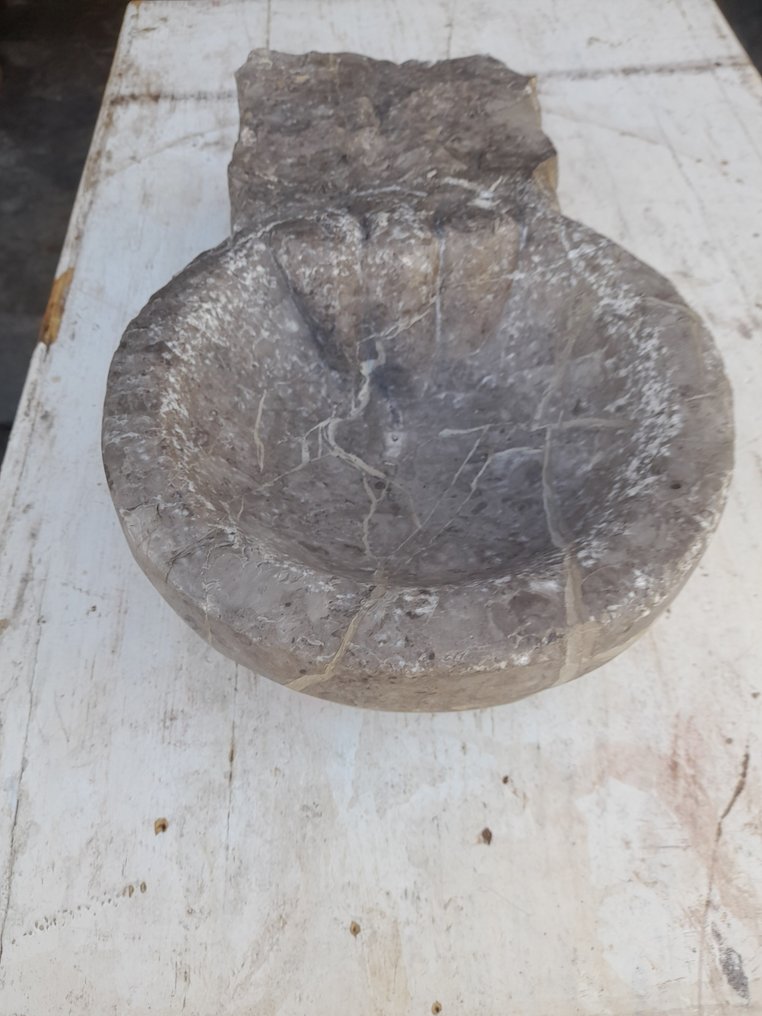  圣水洗礼盘 - originale - pietra di Billemi - 1800-1850  #2.1