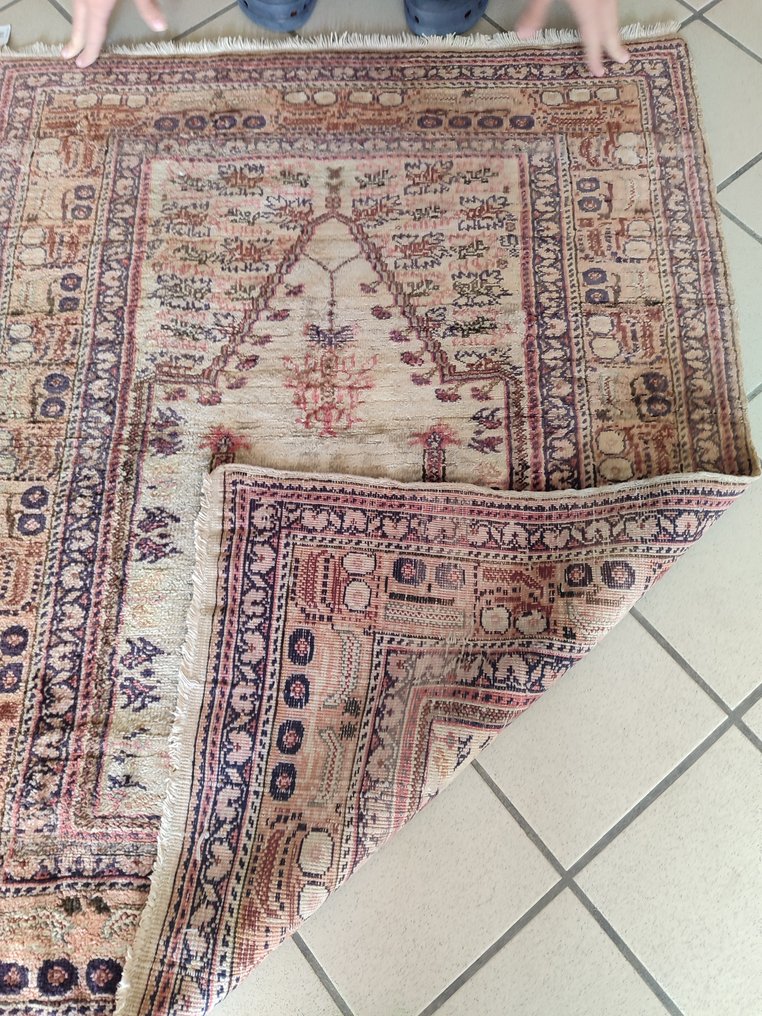 古董真丝潘德玛地毯一件收藏 - 小地毯 - 115 cm - 88 cm #1.2