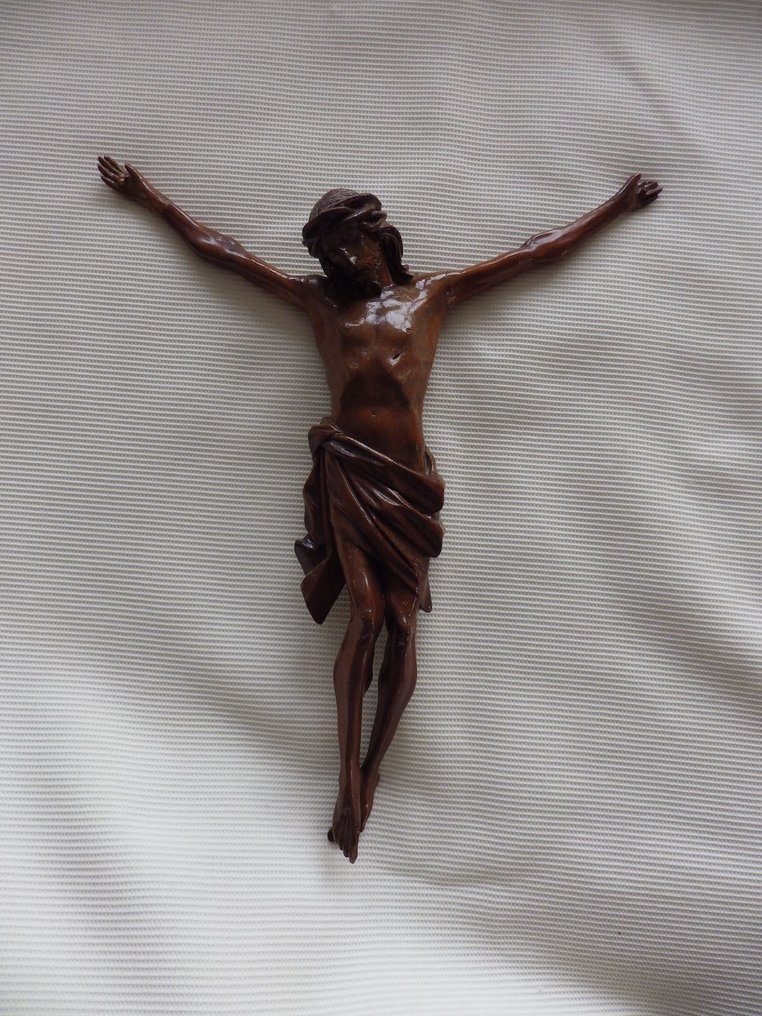 雕塑, Fête-Dieu en bois sculpté (XIXème) - 32 cm - 木 #1.1