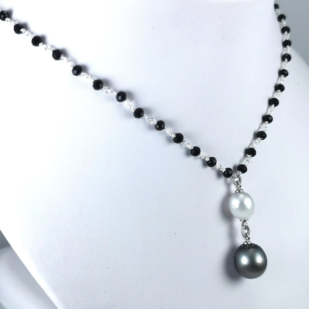 Australian Southsea & Tahitian pearls BQ Ø 9 to 11,6 mm - Necklace ...