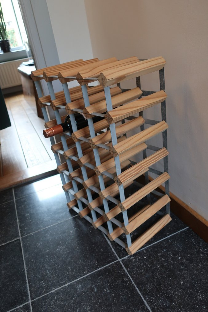 Portabottiglie - Legno, RVS #3.2