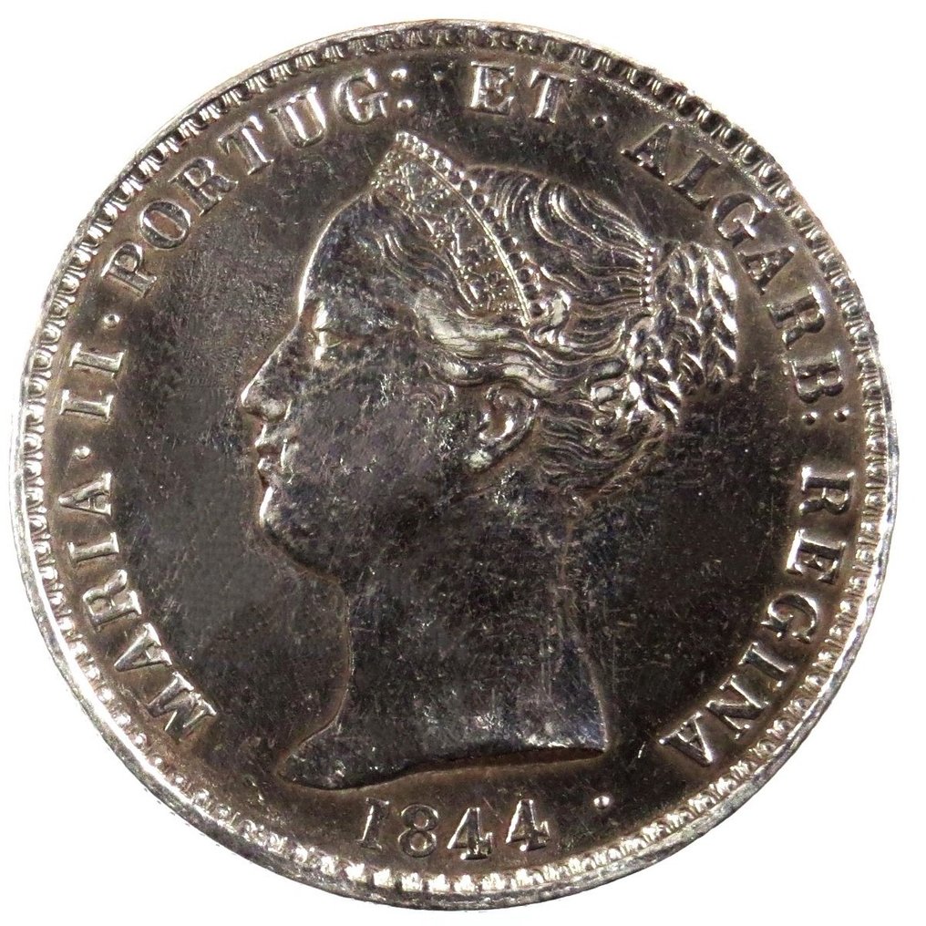 葡萄牙. D.瑪麗亞二世 (1834-1853). 1000 Reis - 1844 #1.1