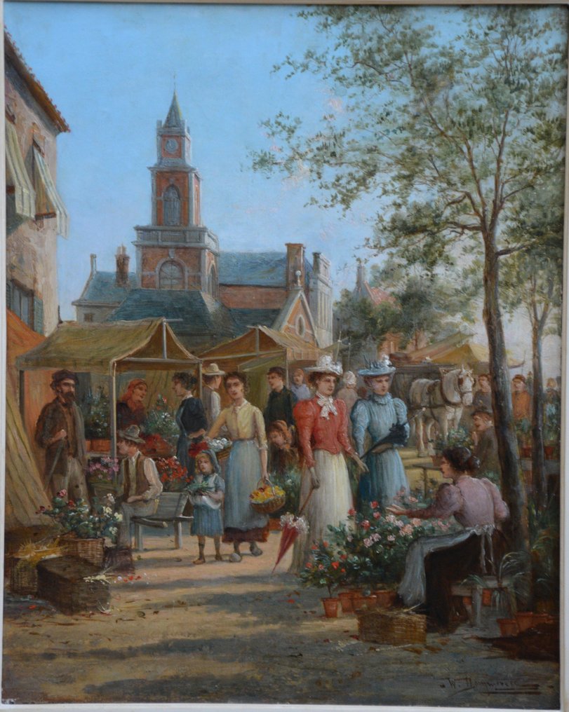 William Raymond Dommersen (1850-1927) - Bloemenmarkt #3.2