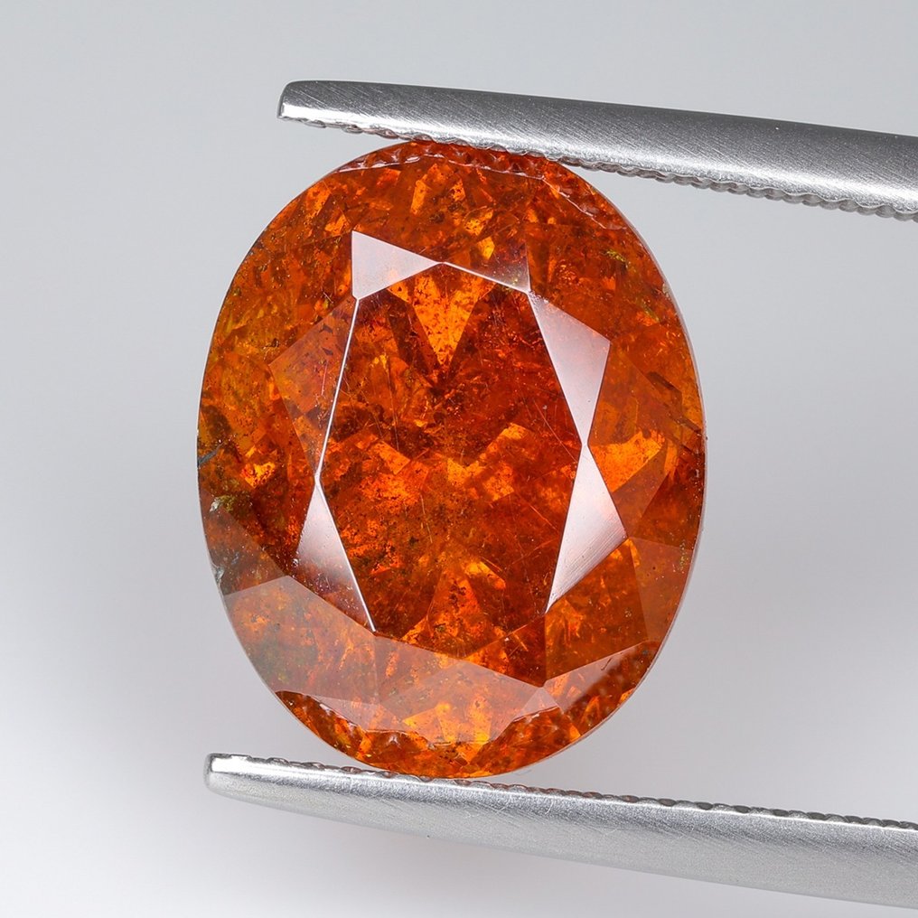 没有保留价 - 1 pcs  橙色 闪锌矿  - 11.93 ct - 国际宝石研究院（IGI） #1.1