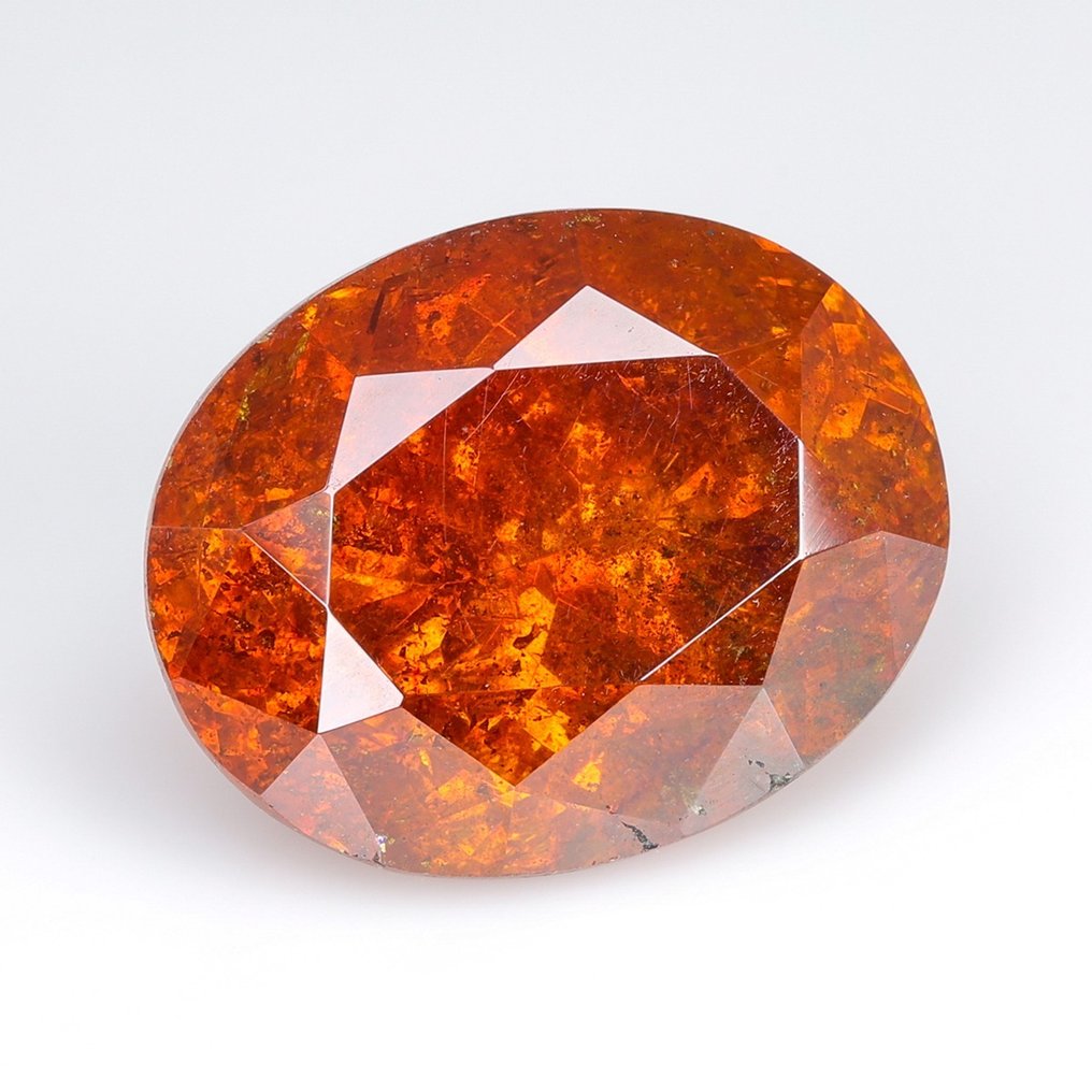 没有保留价 - 1 pcs  橙色 闪锌矿  - 11.93 ct - 国际宝石研究院（IGI） #2.1