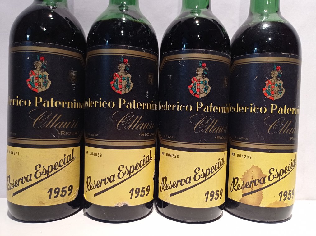 1959 Federico Paternina - Rioja Reserva Especial - 4 Flasker (0,75 L) #2.1