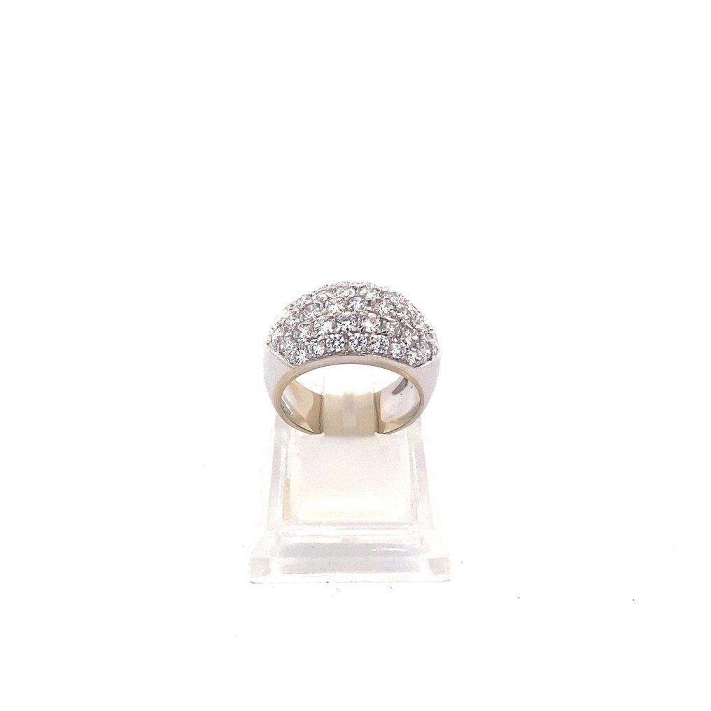 Gyűrű Fehér arany Gyémánt  (Természetes)  #1.1