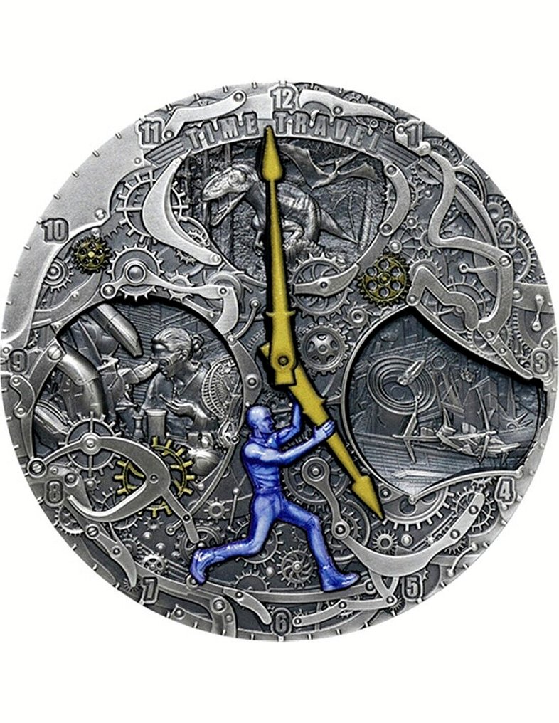 Νιούε. 2 Dollars 2022 Time Travel Code of the Future, 2 Oz (.999) #1.0