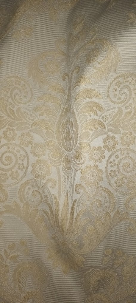 San Leucio prezioso tessuto damascato oro setificato italiano 700x140 cm - Empire - Textile  - 500 cm - 140 cm #2.1