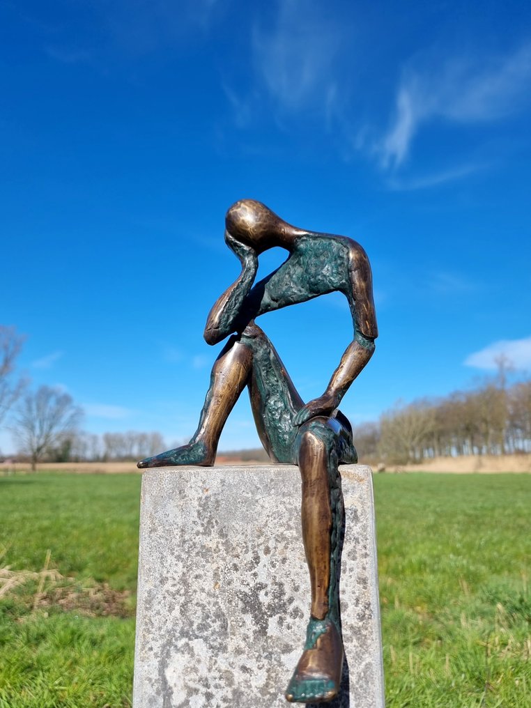 Figurine - Modernist deep emotional sculpture - Bronze #1.1