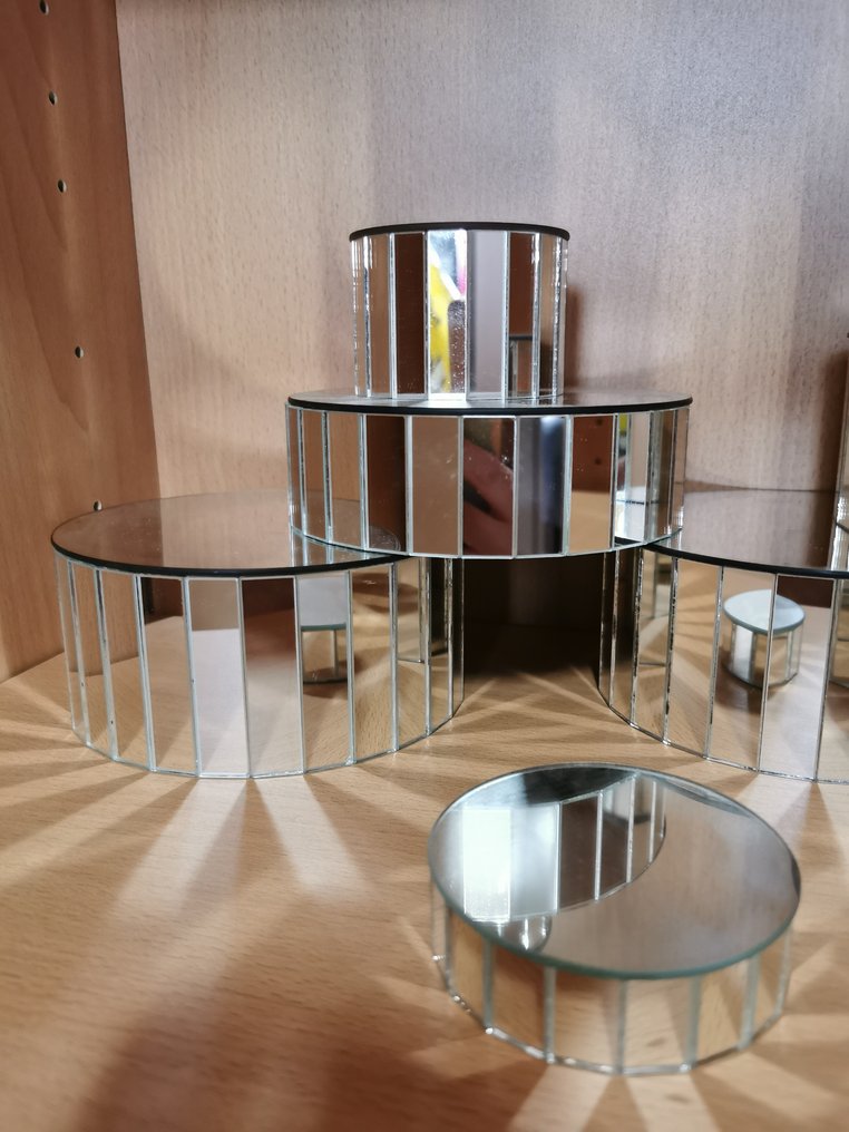 Figurine - Spiegel displays 9 stuks - Glas #3.1