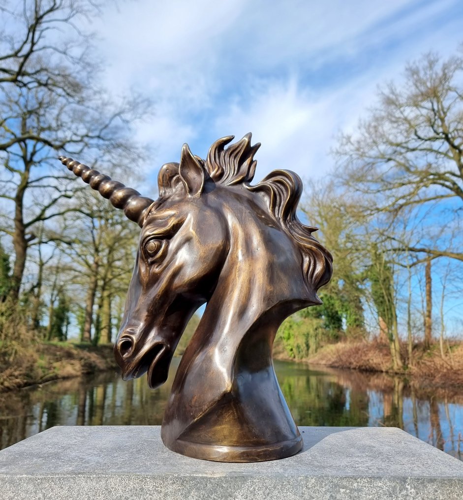 Figuriini - A Unicorn bust - Pronssi #1.2
