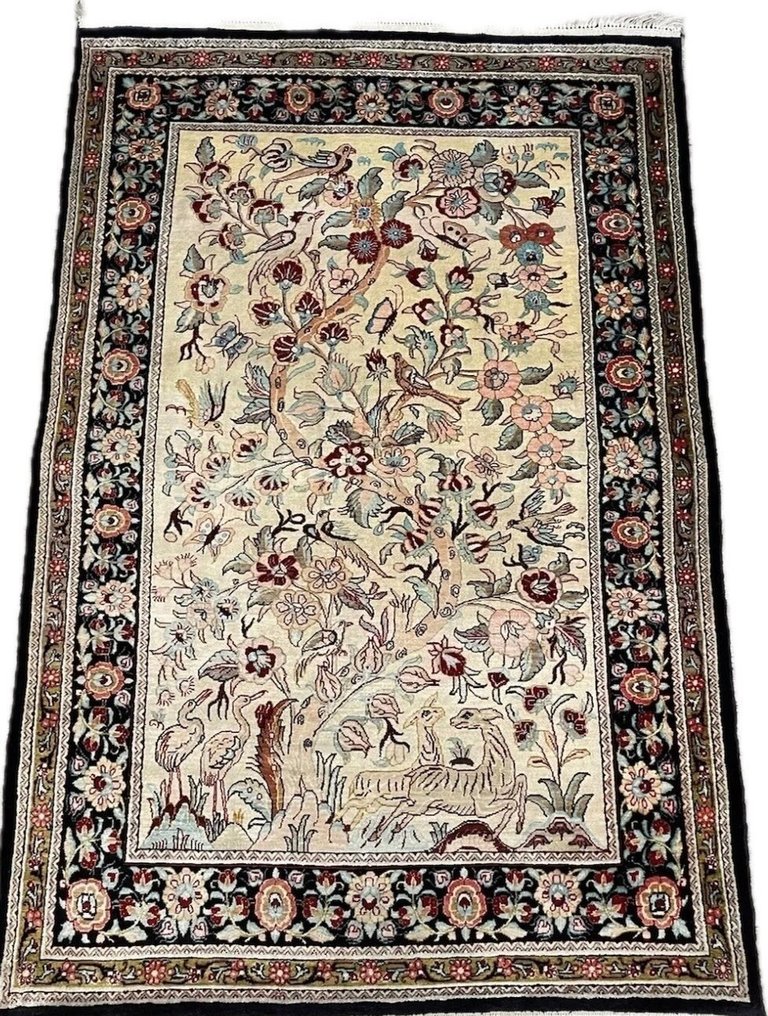 Persian handmade Silk Ghom in mint condition! - Ghoum - Tapijt - 86 cm - 130 cm #1.1