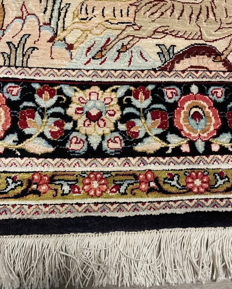 Persian handmade Silk Ghom in mint condition! - Ghoum - Tapijt - 86 cm - 130 cm #1.2