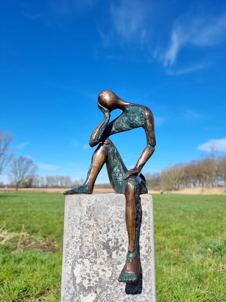 Figurine - Modernist deep emotional sculpture - Bronze #1.2