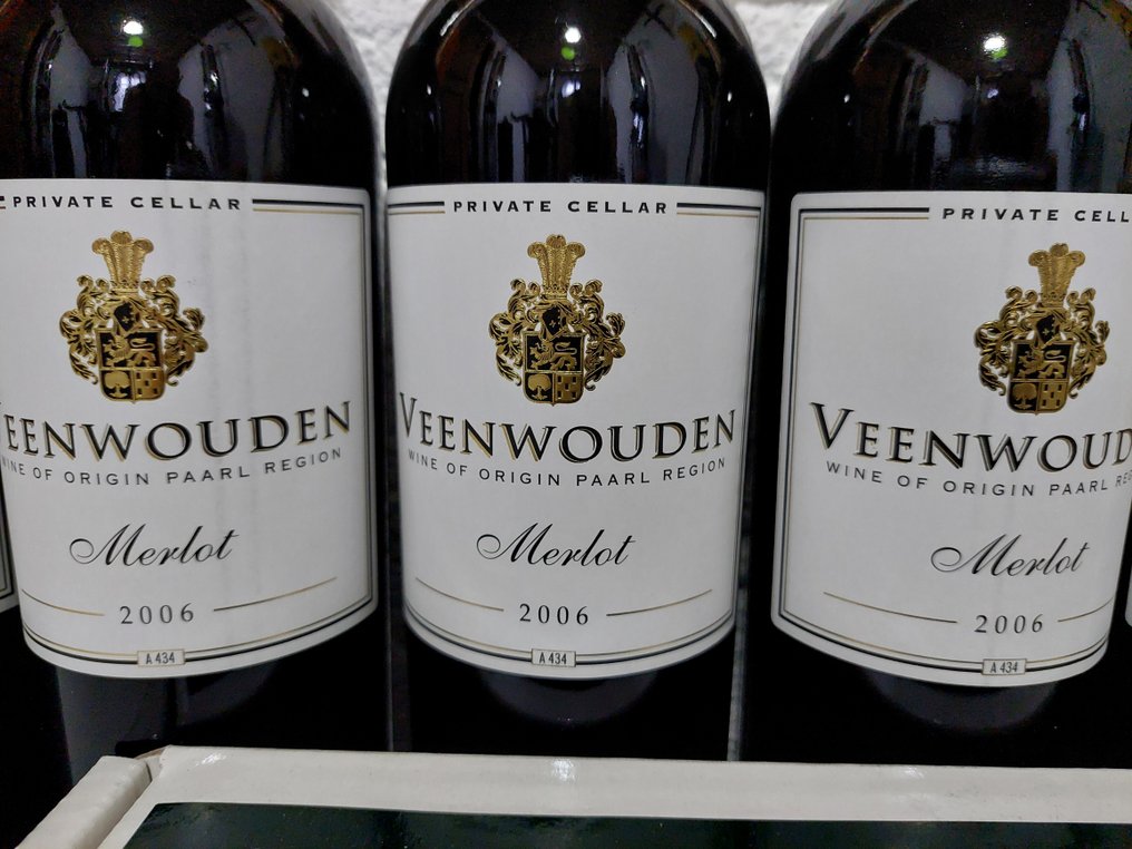 2006 Veenwouden Private Cellar Merlot - Berg River Reserva - 6 Bottiglie (0,75 L) #3.2