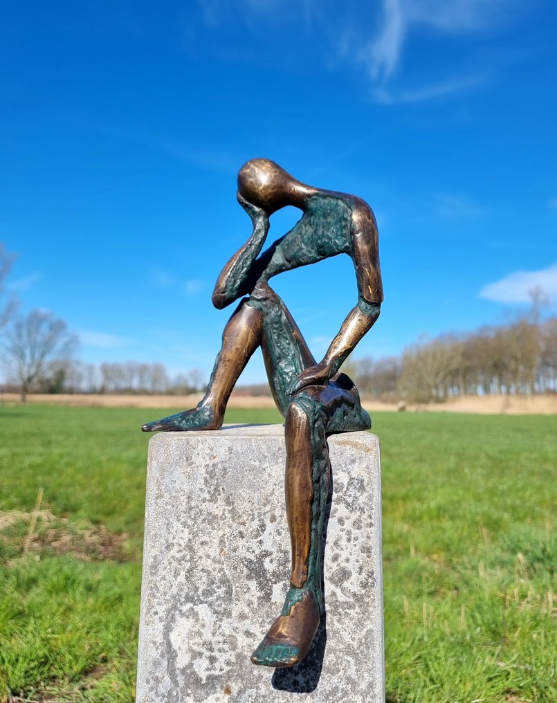 Figurine - Modernist deep emotional sculpture - Bronze #2.1