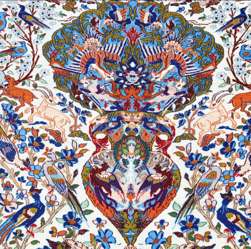 annan - Persian Isfahan with an amazing paradise scen, Size 156x232 - Isphahan - Χαλί - 232 cm - 156 cm #2.1