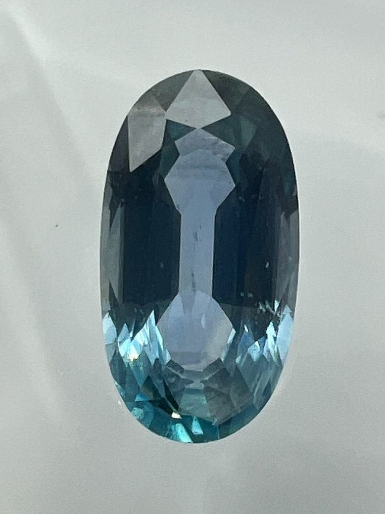 Blå Safir  - 0.89 ct - Antwerp Laboratory for Gemstone Testing (ALGT) - Intens blå (grønlig) #2.2