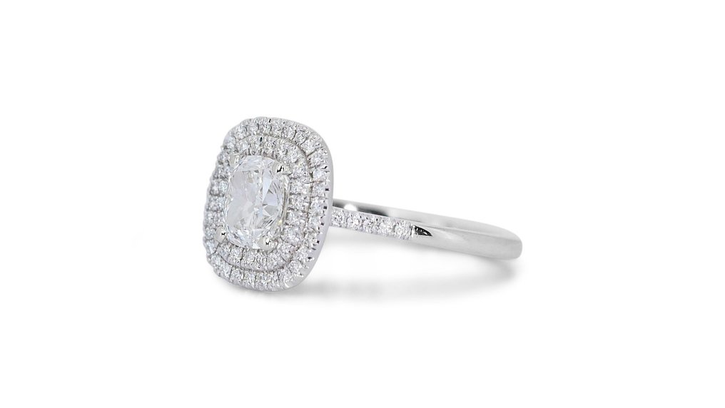 Ring Vittguld Diamant  (Natural) - Diamant #2.1