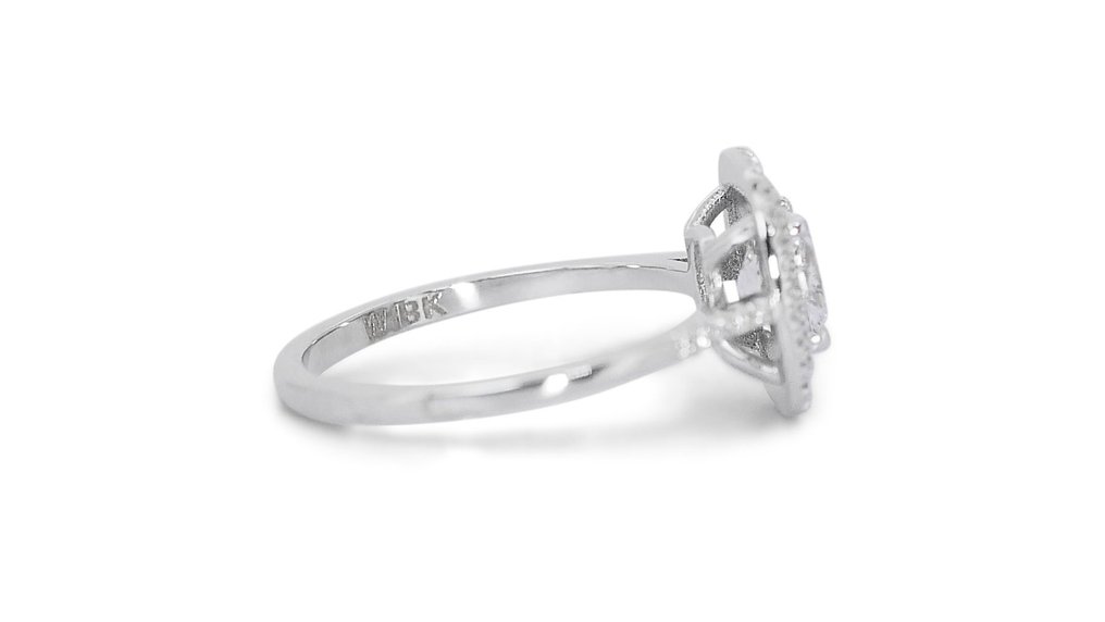 Ring Vittguld Diamant  (Natural) - Diamant #2.2