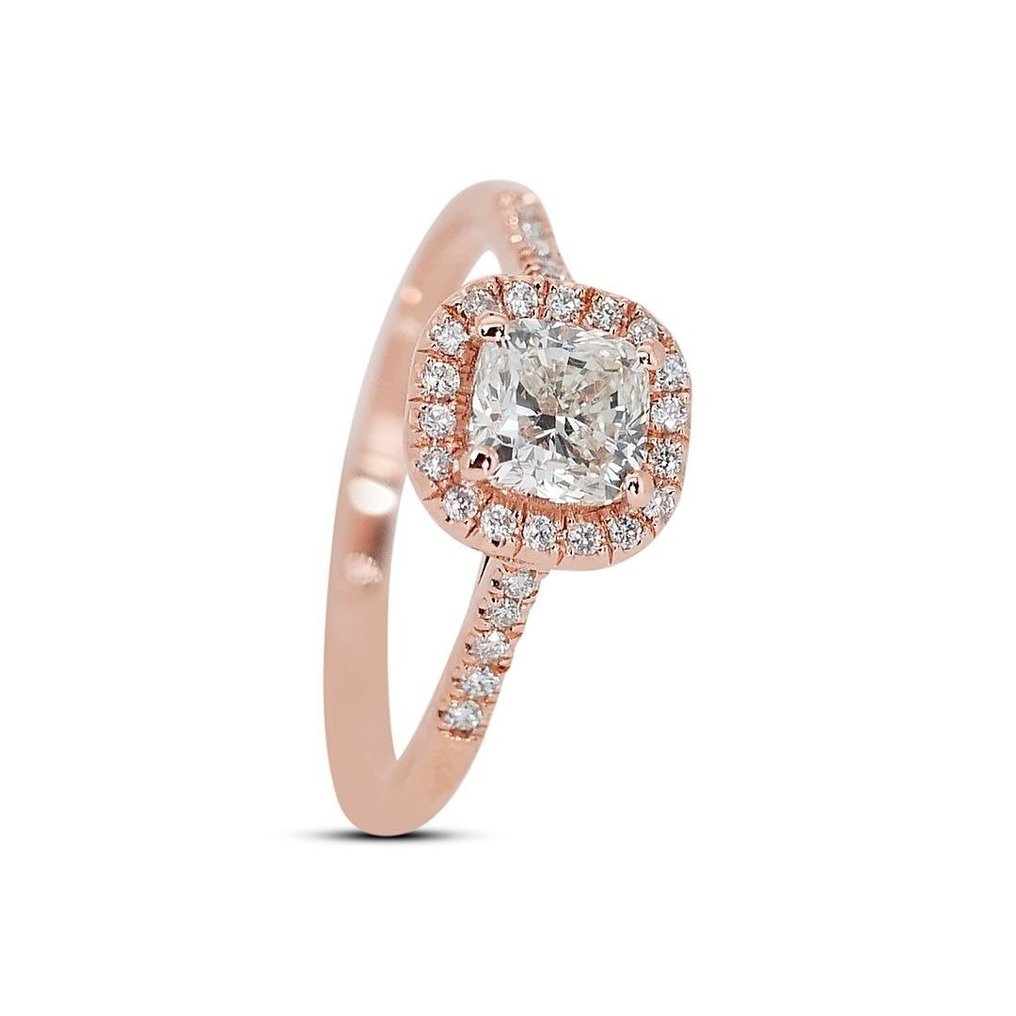 Ring Rosaguld -  1.19ct. tw. Diamant  (Natur) - Diamant #1.2