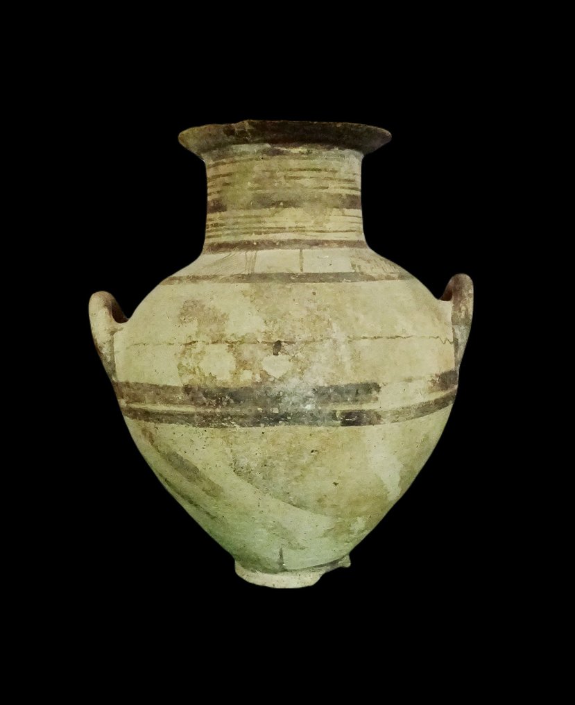 Cypriot - 带有彩绘装饰的塞浦路斯几何双耳瓶 - 公元前 1200/900 年 #1.1