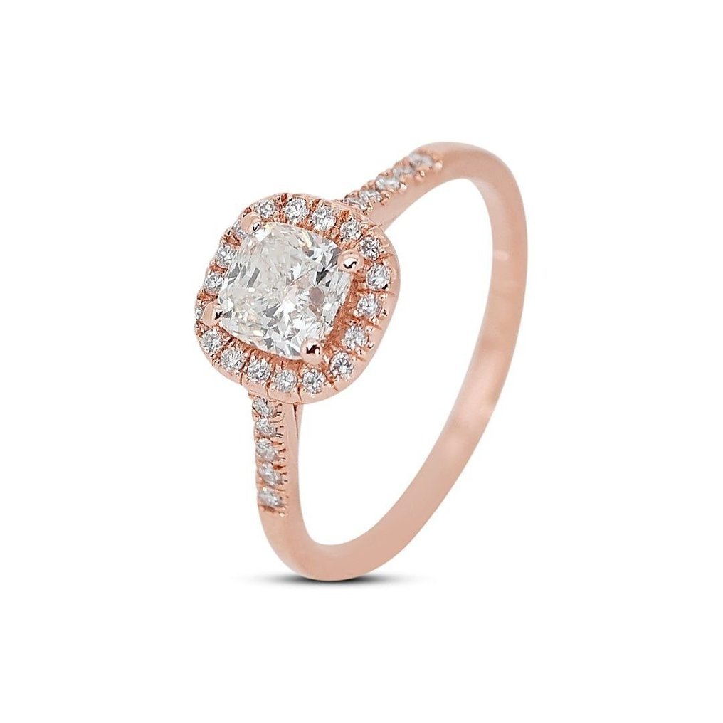 Inel Aur roz -  1.19ct. tw. Diamant  (Natural) - Diamant #2.1