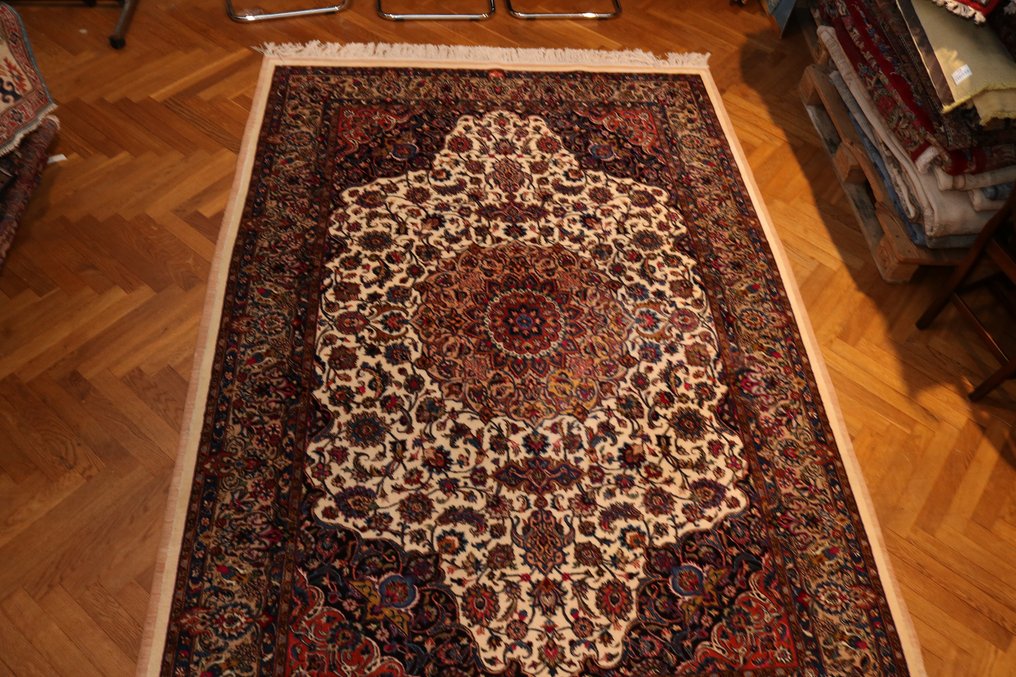 Very fine Khorasan with silk signed Persian carpet - Carpet - 2.95 cm - 2.01 cm #3.1