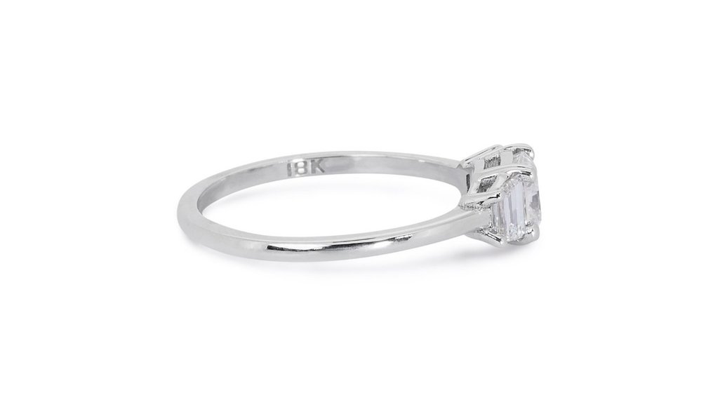 Gyűrű Fehér arany Gyémánt  (Természetes) - Gyémánt #3.1