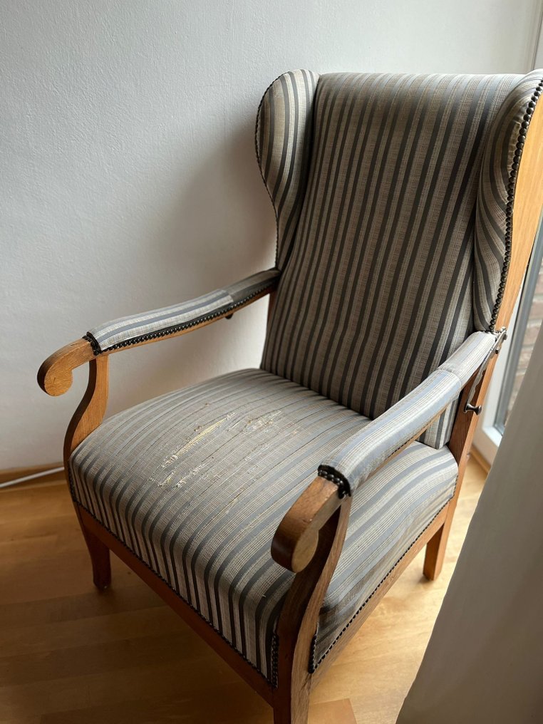 扶手椅子 - 木材、织物 #1.2