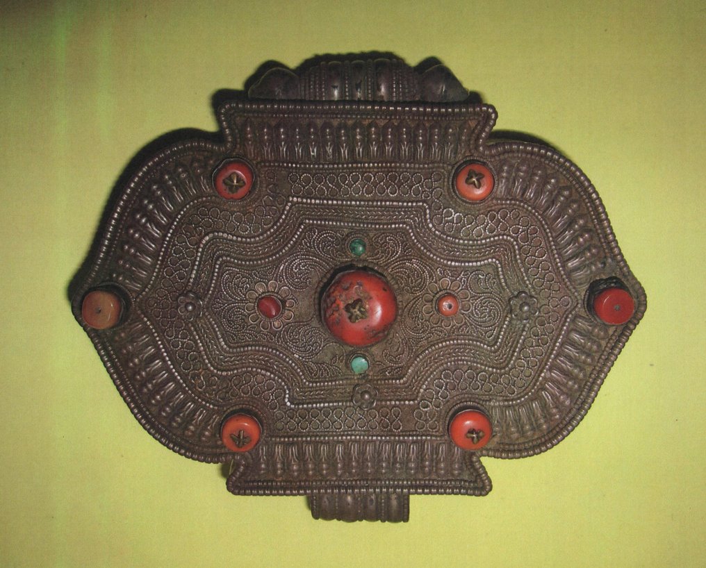 Caja grande de amuleto Gau - Tíbet - finales del siglo XIX - principios del XX #2.1