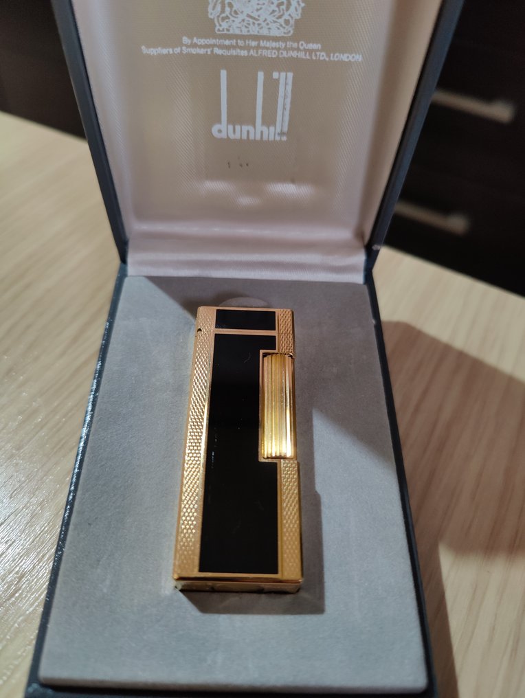 Dunhill - Rollagas - Lighter - Gold-plated, Black Chinese lacquer #1.1