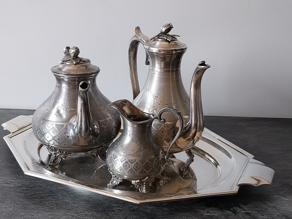 Thomas Oliphant or Ollivant - 茶具 - 镀银, EPBM #3.1