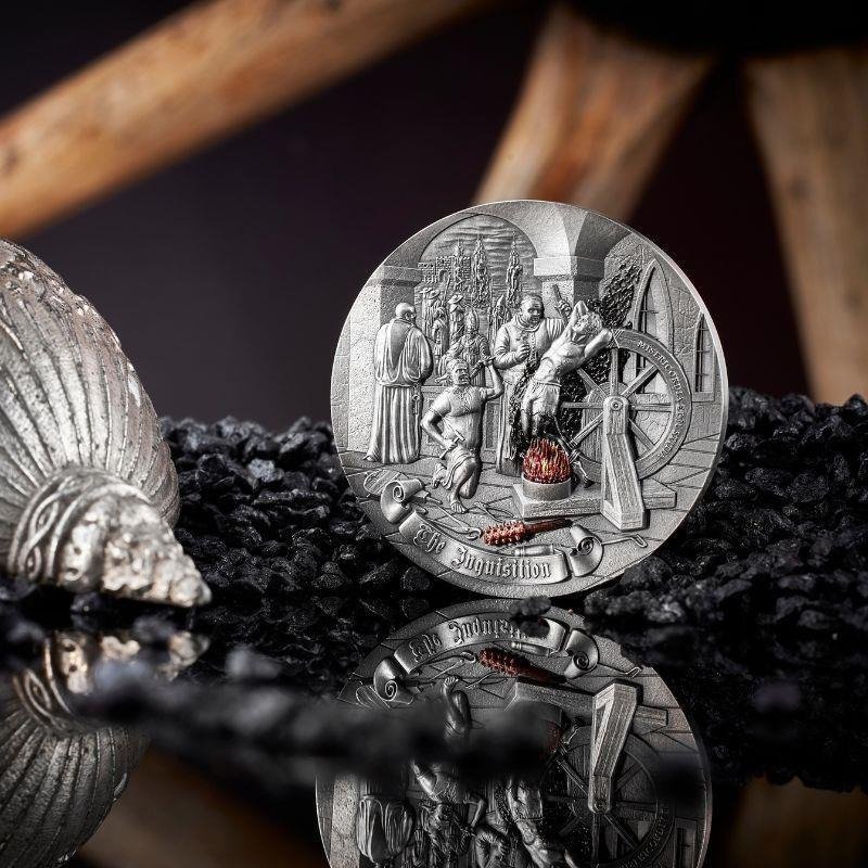 Niue. 5 Dollars 2023 Inquisition Mistakes of Mankind, 2 Oz (.999) #4.3