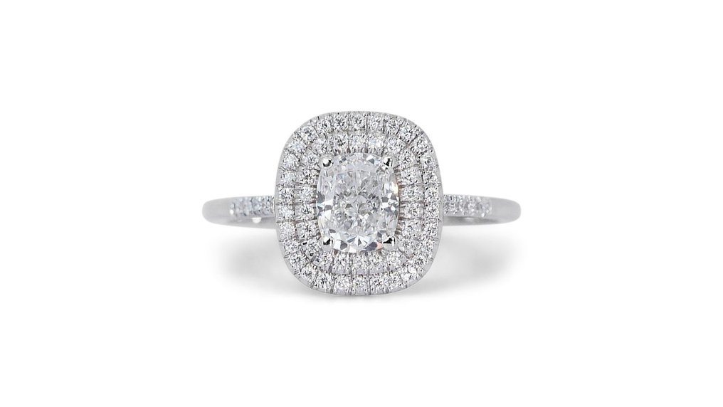 Gyűrű Fehér arany Gyémánt  (Természetes) - Gyémánt #1.1