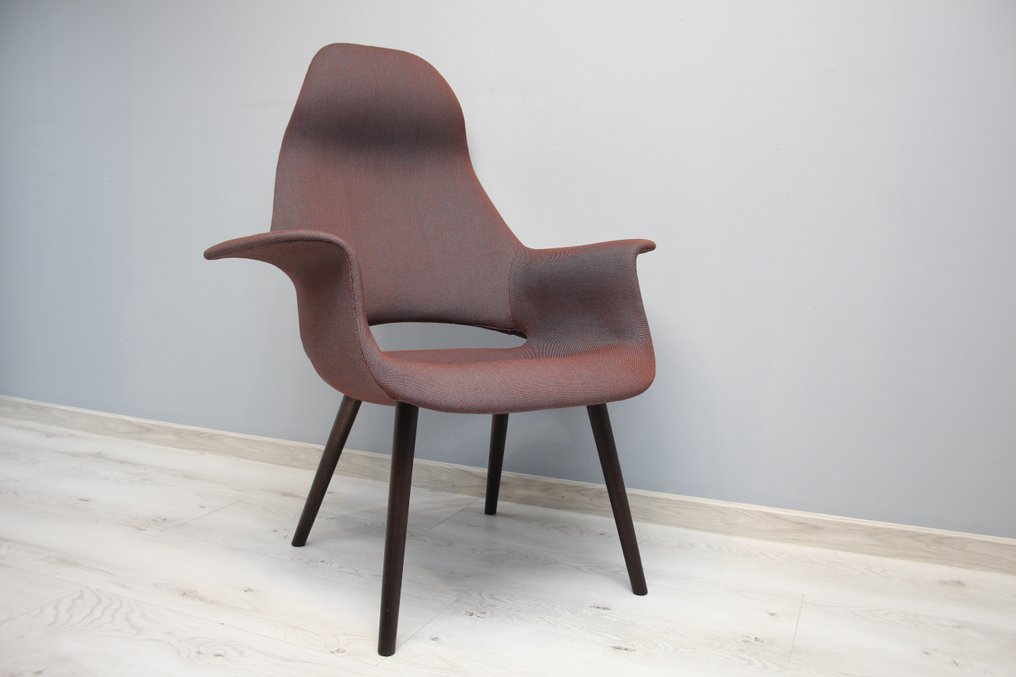 Vitra - Charles Eames, Eero Saarinen - 靠背椅 - 有机扶手椅 - 织物 #1.1