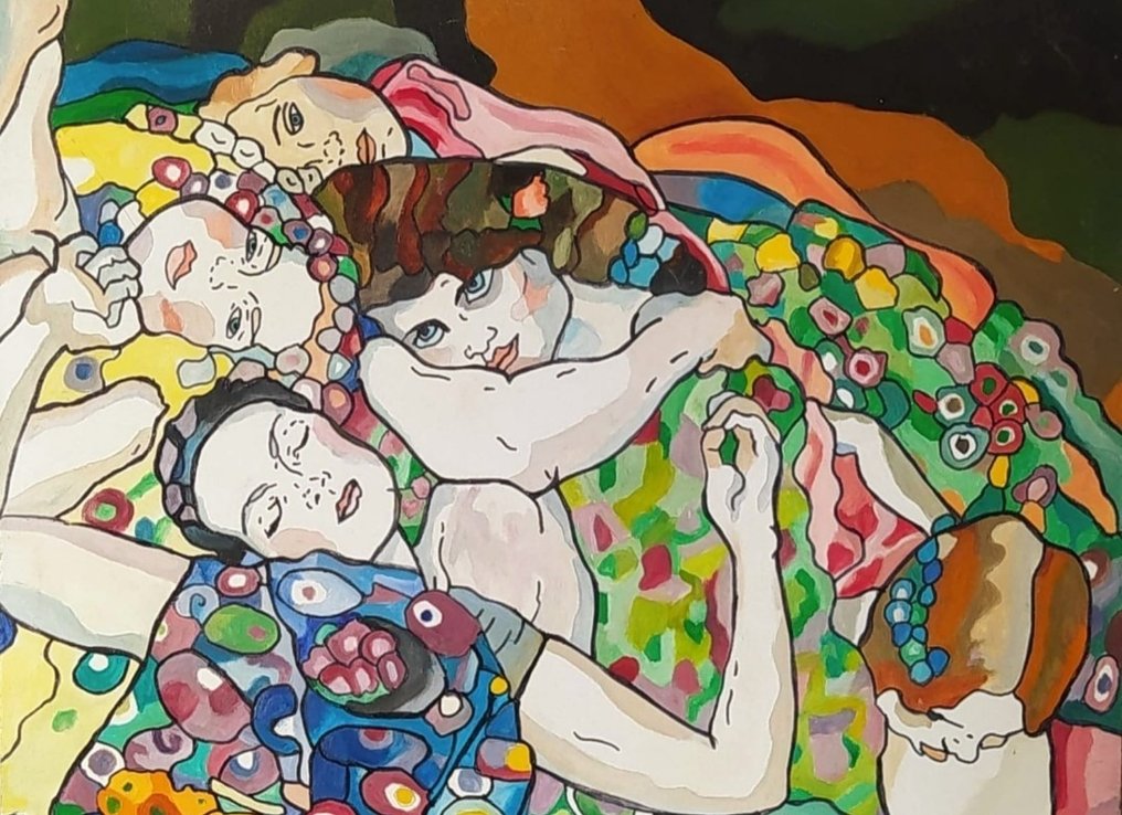 Grazia Braggion (1955) - Omaggio a Klimt Le vergini #2.1