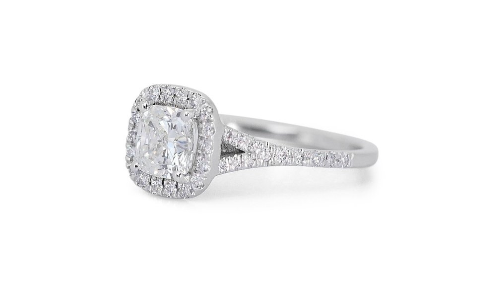 Ring Vittguld Diamant  (Natural) - Diamant #2.1