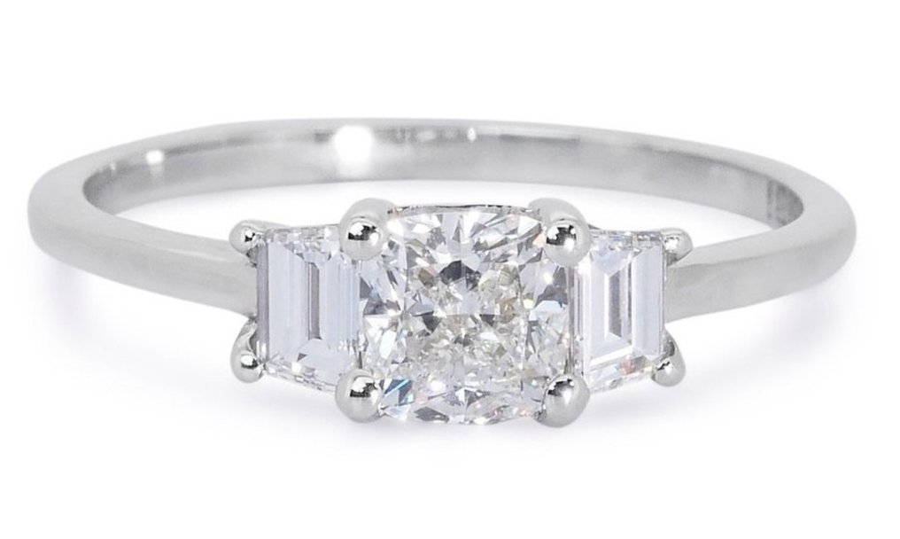Anello Oro bianco Diamante  (Naturale) - Diamante #1.1