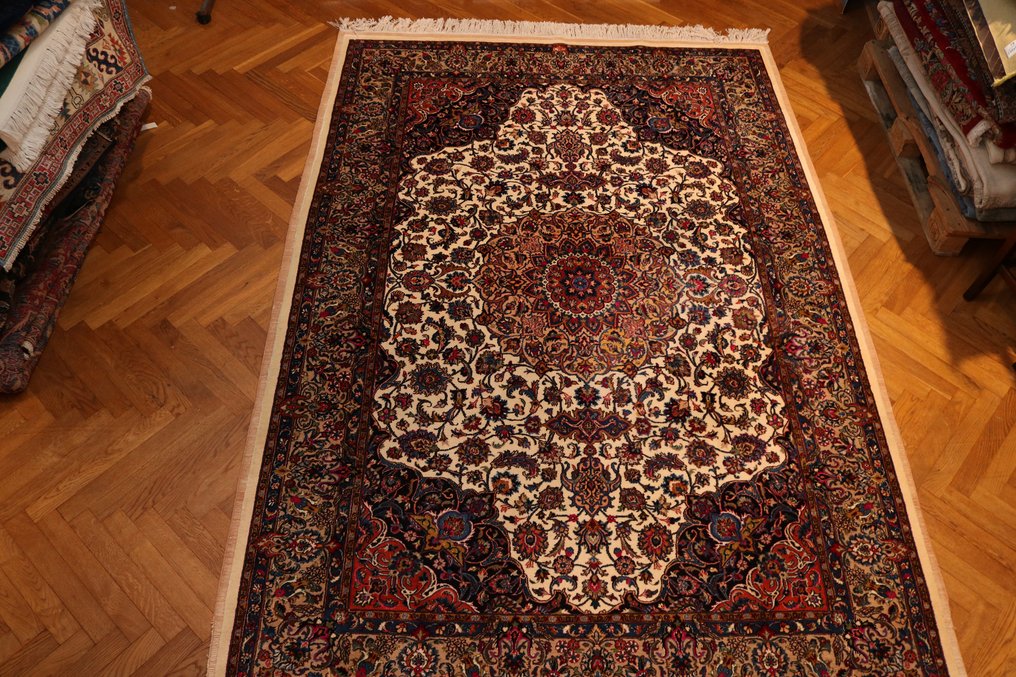 Very fine Khorasan with silk signed Persian carpet - Carpet - 2.95 cm - 2.01 cm #2.1